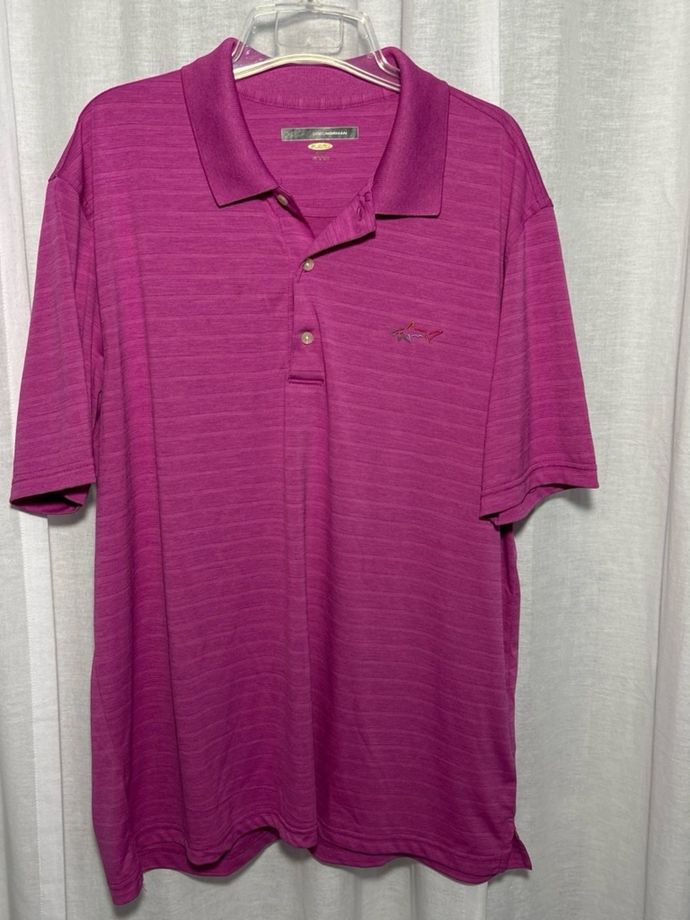 Greg Norman Collection Men's Polo in Magenta
